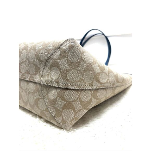 🔥🎁NWT! Coach Rainbow Sig Reversible Tote Handbag F76632 Msrp:$350.00 - Picture 6 of 11